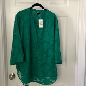New with tags, Green lacy Torrid blouse